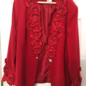 Ladie 2-piece Red Outfit